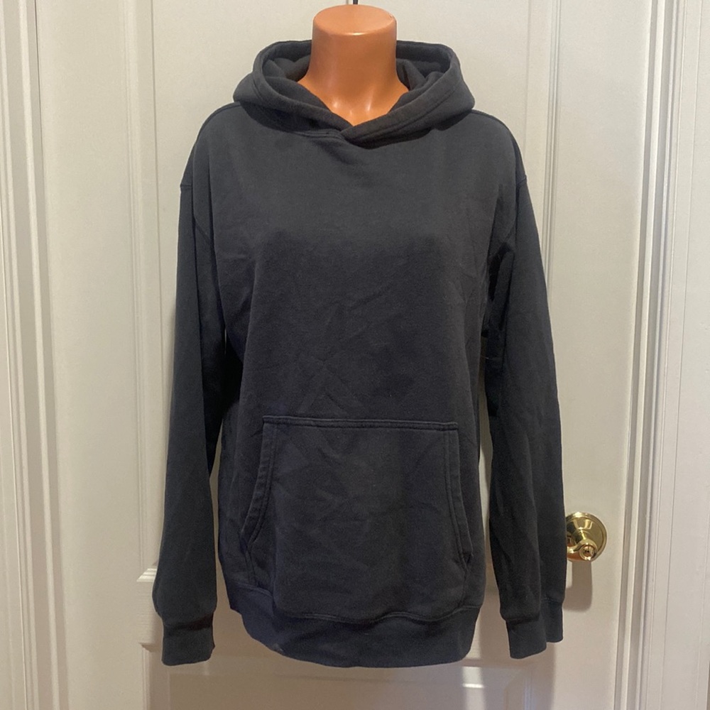 ARDENE Charcoal Gray Basic Oversized Boyfriend Hoodie M Medium GUC $40
